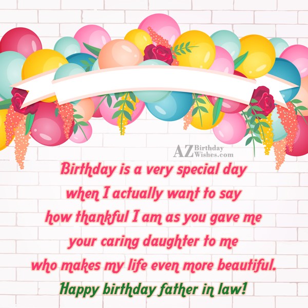 Birthday Wishes For Father-In-Law - Birthday Images, Pictures ...