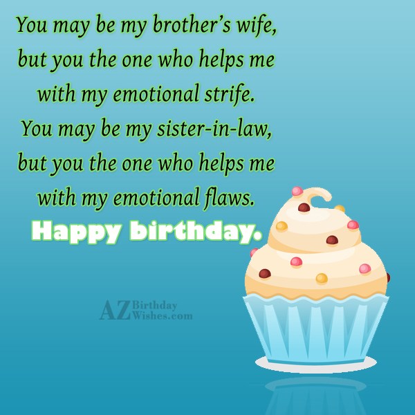 Happy Birthday Wishes To My Wife Brother