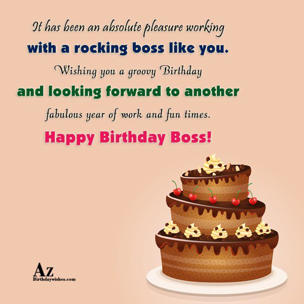 It’s been a pleasure working with you… - AZBirthdayWishes.com