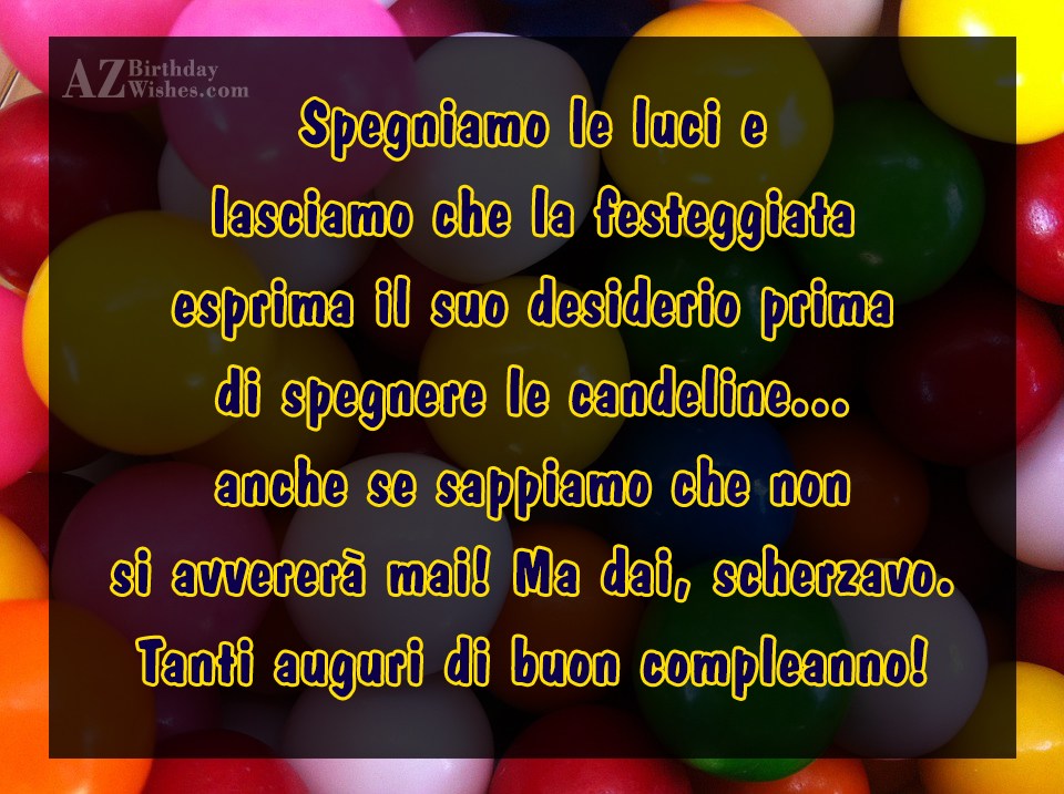 birthday song italian lyrics