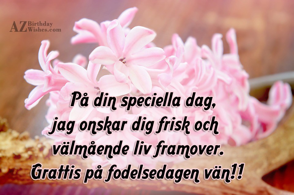 Birthday Wishes In Swedish - Birthday Images, Pictures ...