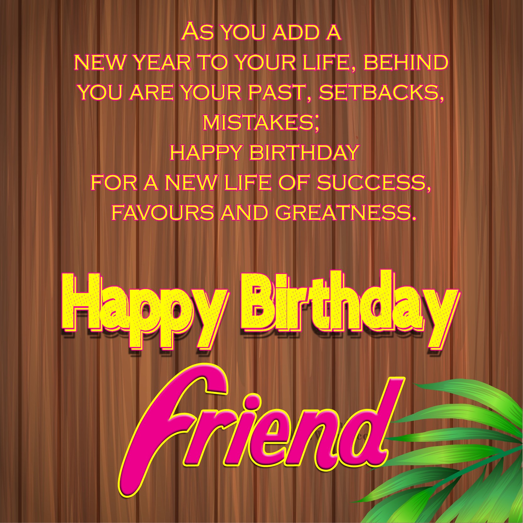 Birthday Wishes For Friend