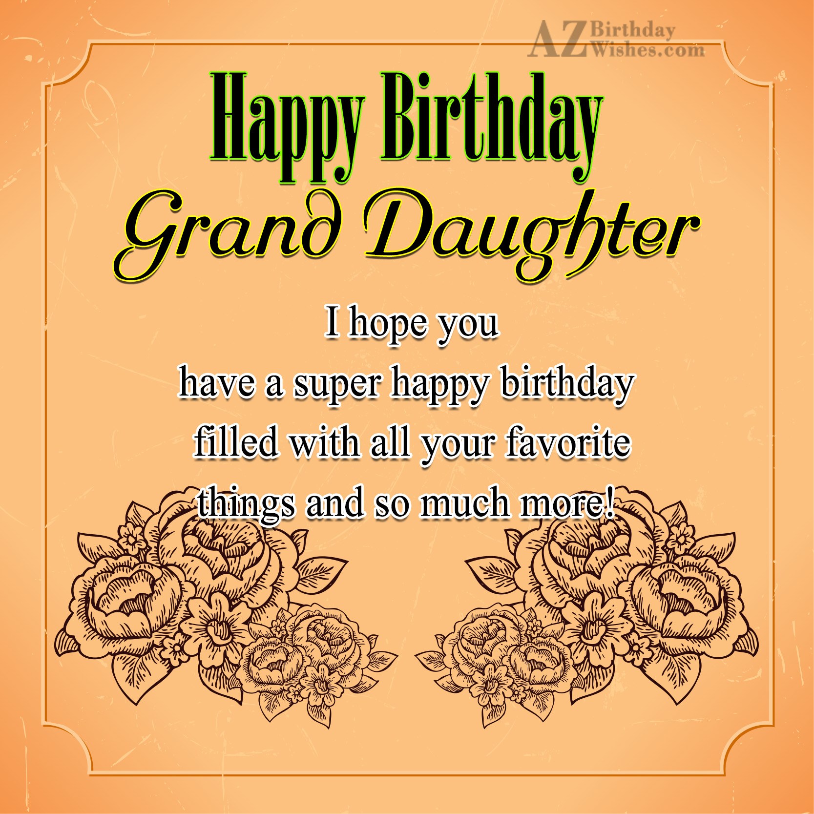 Granddaughter Birthday Card Granddaughter Sending Loving Wishes For A 