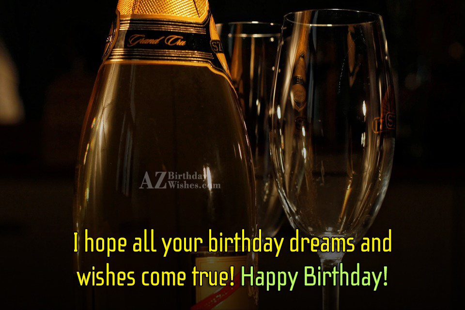 Birthday Wishes With Champagne - Birthday Images, Pictures ...