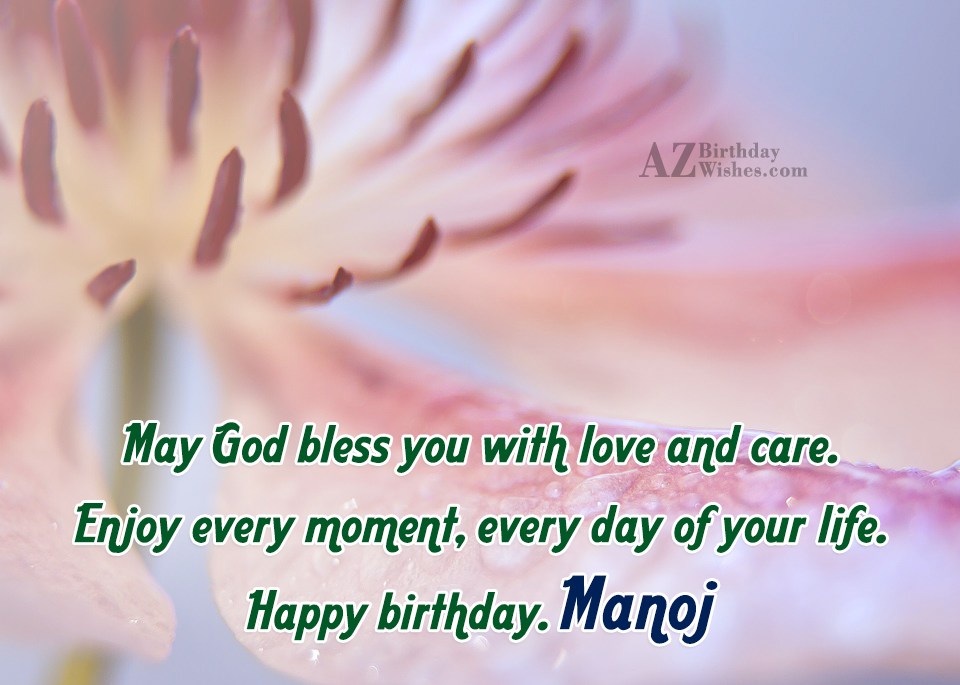 Happy Birthday Manoj